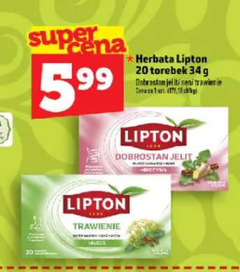 Herbata ziołowa Lipton Dobrostan Jelit +1 wariant