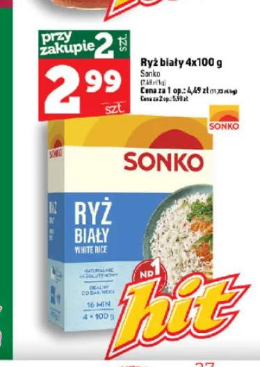Ryż biały Sonko 4-pak