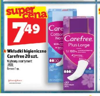 Wkładki higieniczne Carefree Cotton Feel Normal +1 wariant