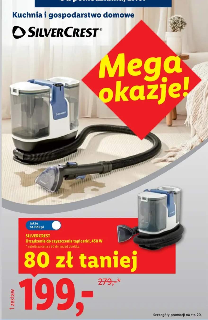Urządzenie do czyszczenia tapicerki Silvercrest