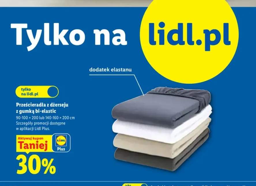 Prześcieradło z dżerseju z gumką bi-elastic