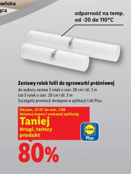 Zestaw rolek folii do zgrzewarki próżniowej Silvercrest 3-pak 20 cm
