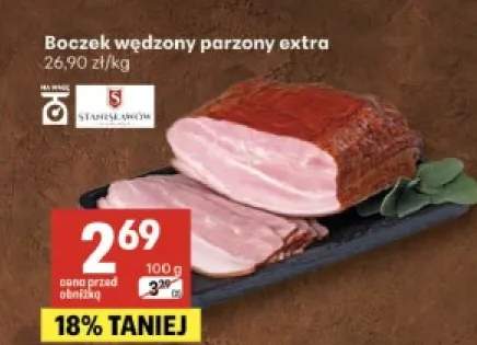 Boczek wędzony parzony extra Stanisławów