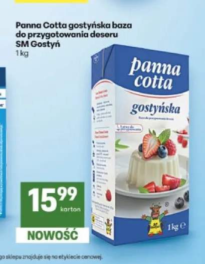 Panna Cotta gostyńska baza do przygotowania deseru SM Gostyń
