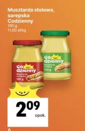 Musztarda stołowa Codzienny +1 wariant