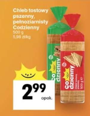 Chleb tostowy pszenny Co Dzienny +1 wariant