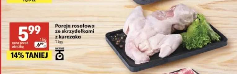 Porcja rosołowa ze skrzydełkami z kurczaka Z Naszej Lady