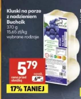 Kluski na parze z nadzieniem jagodowym Buchcik