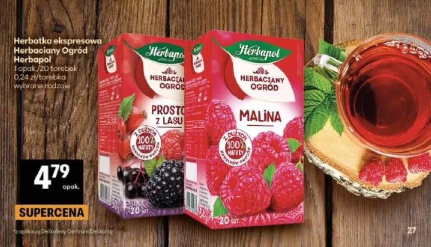 Herbatka ekspresowa Herbapol Herbaciany Ogród Malina