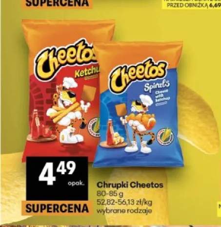 Chrupki Cheetos Spirals Cheese with Ketchup