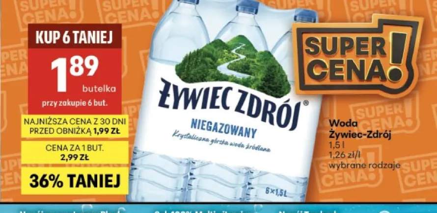 Woda Żywiec Zdrój Niegazowana 6-pak