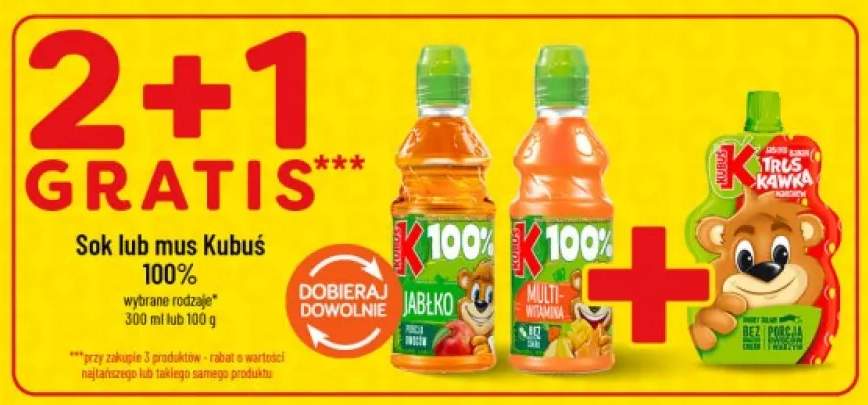 Sok Kubuś 100% Multiwitamina +1 wariant