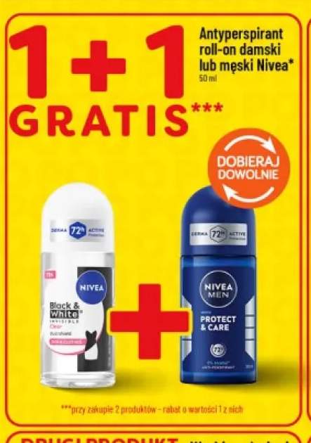 Antyperspirant roll-on męski Nivea Men Protect & Care