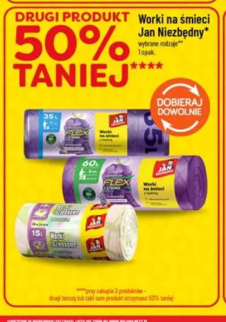Worki na śmieci Jan Niezbędny Flex & Strong 35 l +2 warianty
