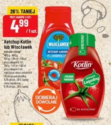 Ketchup łagodny Włocławek +1 wariant