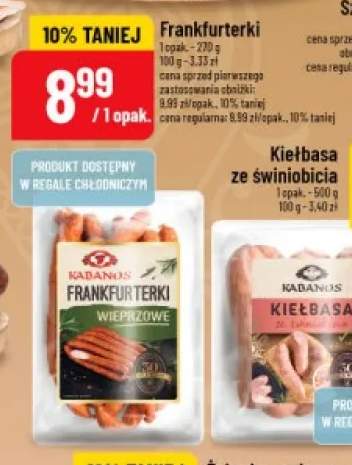 Frankfurterki Kabanos
