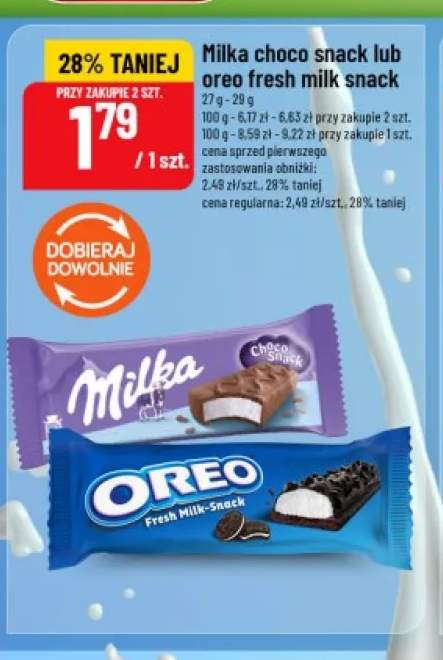 Przekąska mleczna Milka Choco Snack