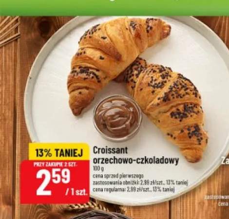 Croissant orzechowo-czekoladowy