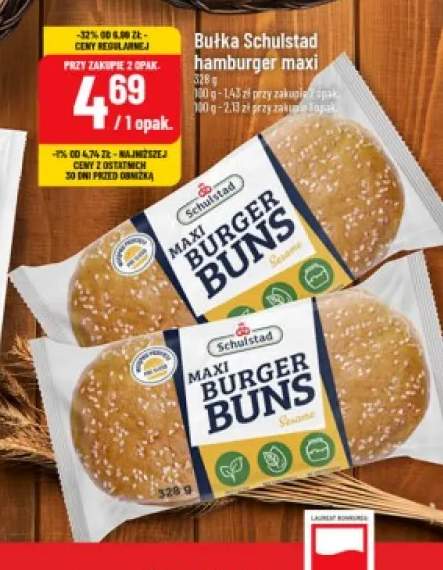 Bułka Schulstad hamburger maxi