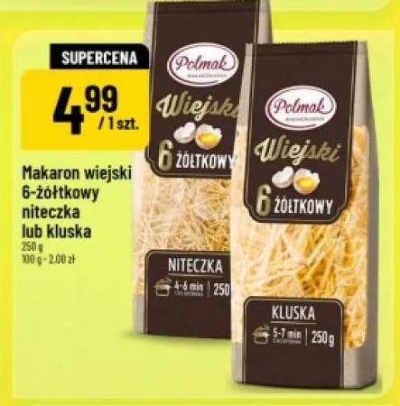 Makaron wiejski 6-żółtkowy kluska Polmak