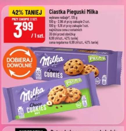 Ciastka Pieguski Milka Choco Cookies Nut