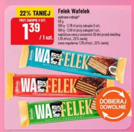 Wafelek kokosowy Sielanka Felek +1 wariant