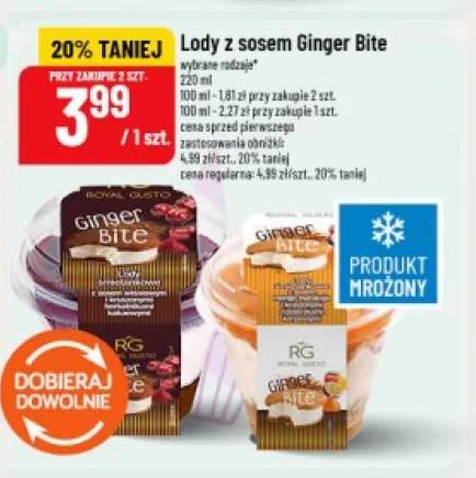 Lody mango-marakuja Royal Gusto Ginger Bite