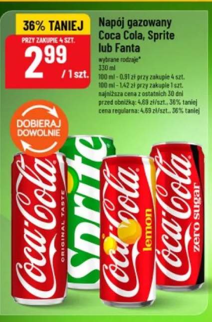Napój gazowany Coca-Cola Zero Sugar
