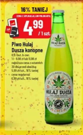 Piwo Hulaj Dusza konopne