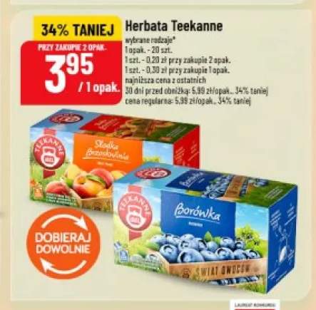 Herbata owocowa Teekanne Borówka