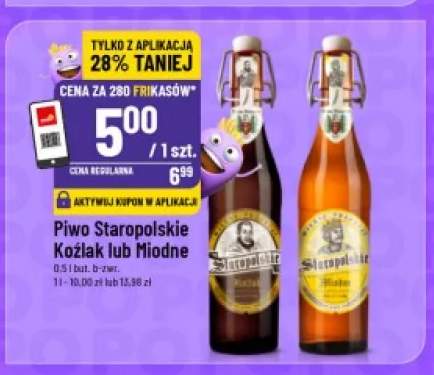 Piwo Staropolskie Miodne +1 wariant