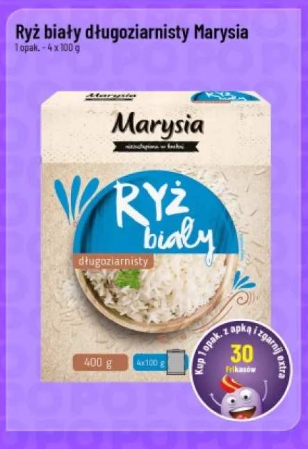 Ryż biały długoziarnisty Marysia 4-pak