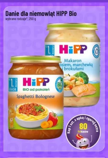 Danie dla niemowląt HiPP Bio Spaghetti Bolognese