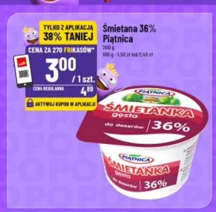 Śmietana 36% Piątnica