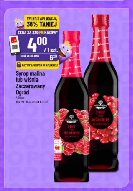 Syrop wiśnia Zaczarowany Ogród +1 wariant