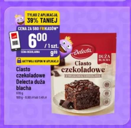 Ciasto czekoladowe Delecta duża blacha