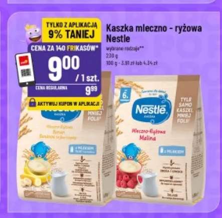 Kaszka mleczno-ryżowa Nestle banan +1 wariant
