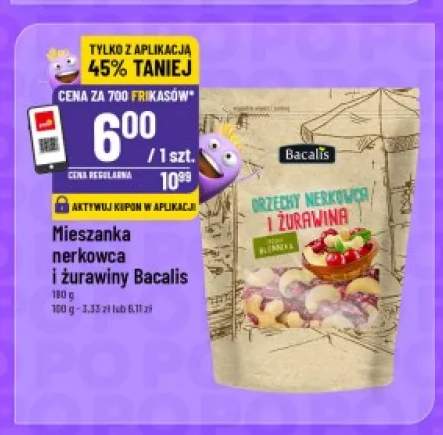 Mieszanka nerkowca i żurawiny Bacalis
