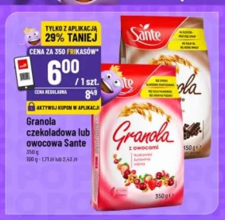 Granola owocowa Sante +1 wariant