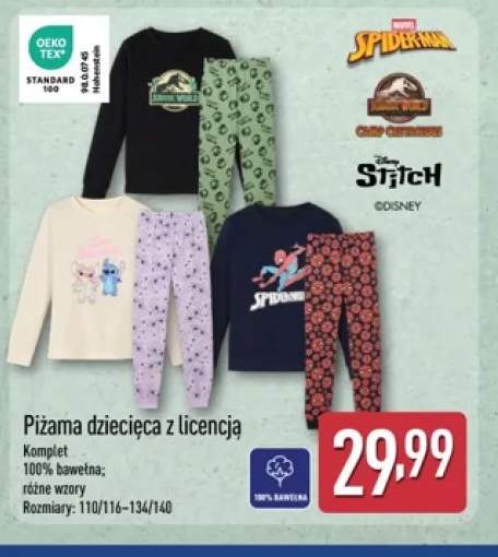 Piżama dziecięca z licencją