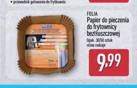 Papier do pieczenia do frytkownicy beztłuszczowej Folia