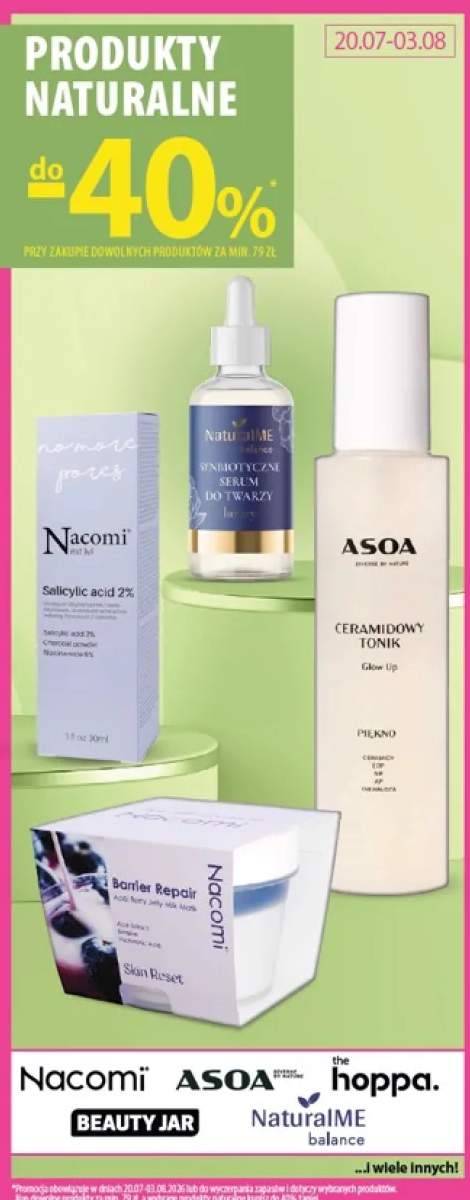 Serum do twarzy Nacomi Salicylic acid 2% +3 warianty