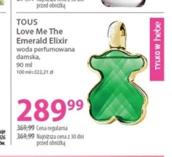 Woda perfumowana damska Tous Love Me The Emerald Elixir
