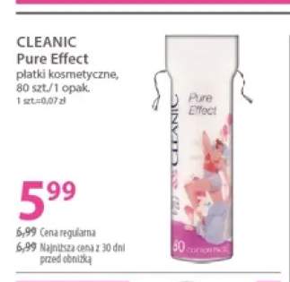 Płatki kosmetyczne Cleanic Pure Effect