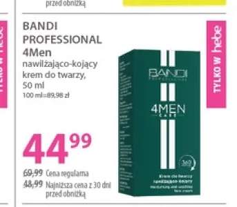 Nawilżająco-kojący krem do twarzy Bandi Professional 4Men