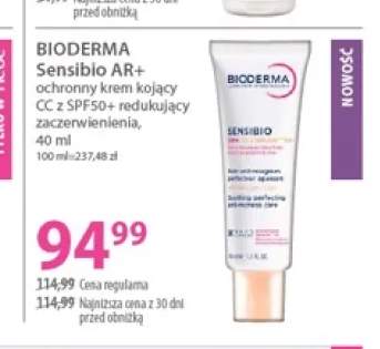 Krem kojący ochronny CC SPF50+ Sensibio AR+ Bioderma