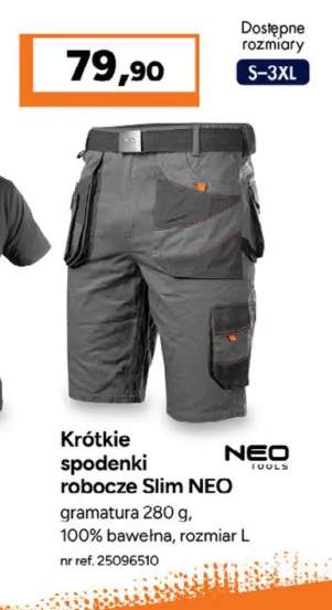 Krótkie spodenki robocze Slim NEO