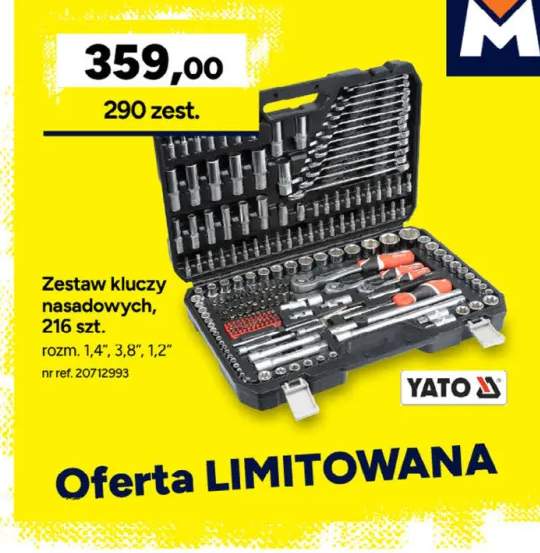 Zestaw kluczy nasadowych Yato