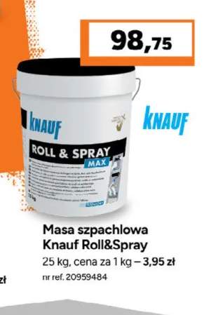 Masa szpachlowa Knauf Roll&Spray