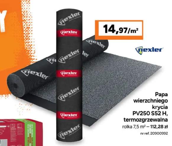 Papa wierzchniego krycia Nexler PV250 S52 H termozgrzewalna